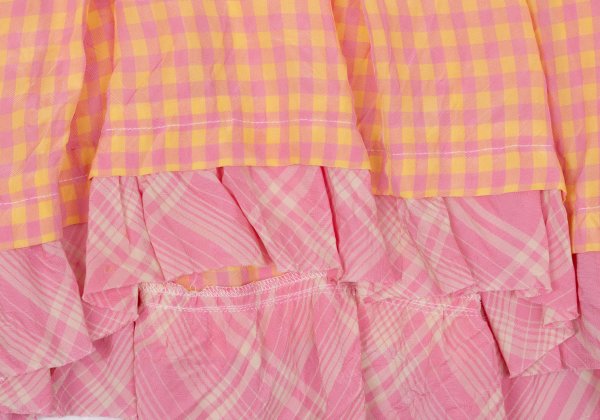 tricot COMME des GARCONS Gingham Check Blouse Pink Size S
