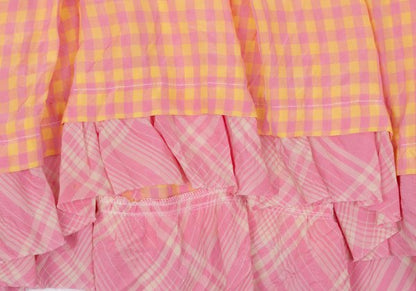 tricot COMME des GARCONS Gingham Check Blouse Pink Size S