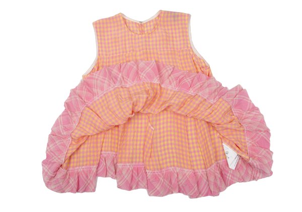 tricot COMME des GARCONS Gingham Check Blouse Pink Size S