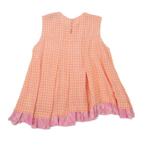 tricot COMME des GARCONS Gingham Check Blouse Pink Size S