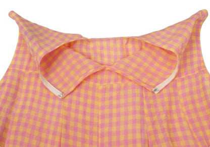 tricot COMME des GARCONS Gingham Check Blouse Pink Size S