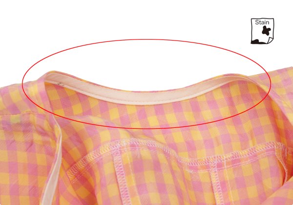 tricot COMME des GARCONS Gingham Check Blouse Pink Size S