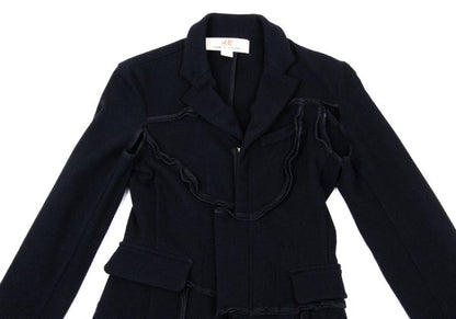 Comme des Garcons H&M Wool Blend Outseam Zip Jacket Size 34