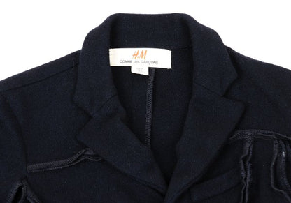 Comme des Garcons H&M Wool Blend Outseam Zip Jacket Size 34