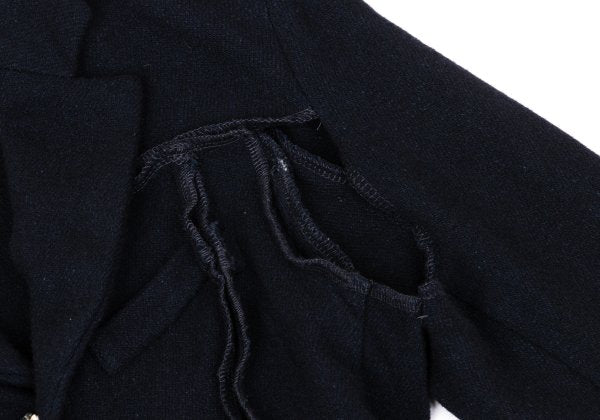 Comme des Garcons H&M Wool Blend Outseam Zip Jacket Size 34