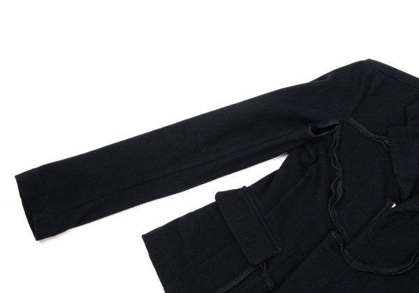 Comme des Garcons H&M Wool Blend Outseam Zip Jacket Size 34