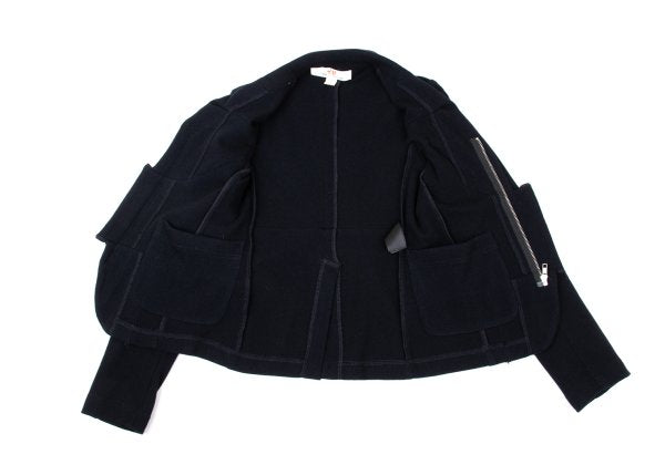 Comme des Garcons H&M Wool Blend Outseam Zip Jacket Size 34