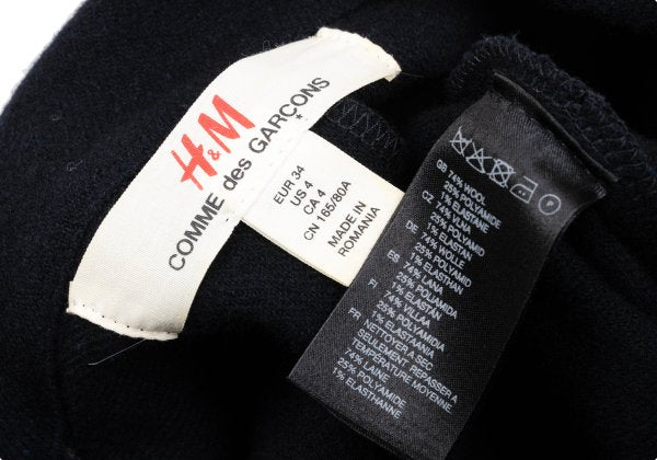 Comme des Garcons H&M Wool Blend Outseam Zip Jacket Size 34