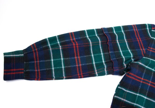 Papas Cotton Overcheck Flannel Shirt Navy Multi Size 50L