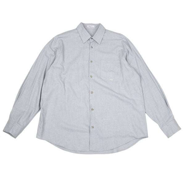 Papas Gray Wool Cotton Long Sleeve Shirt Size 52LL