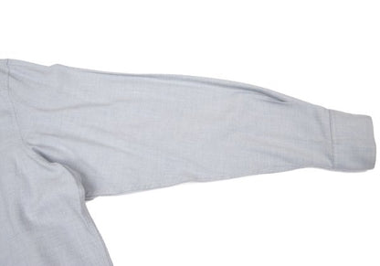 Papas Gray Wool Cotton Long Sleeve Shirt Size 52LL