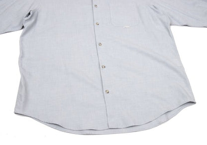 Papas Gray Wool Cotton Long Sleeve Shirt Size 52LL