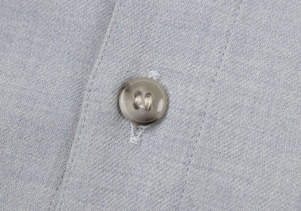 Papas Gray Wool Cotton Long Sleeve Shirt Size 52LL