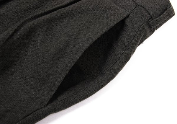 Papas Linen Two-Pleat Pants Charcoal Size 54XL