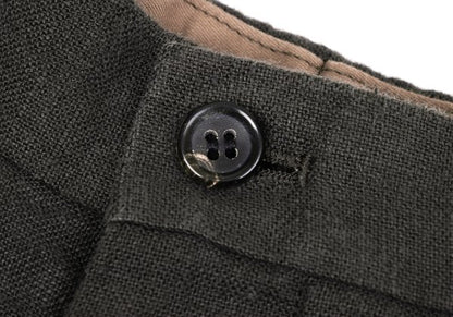 Papas Linen Two-Pleat Pants Charcoal Size 54XL