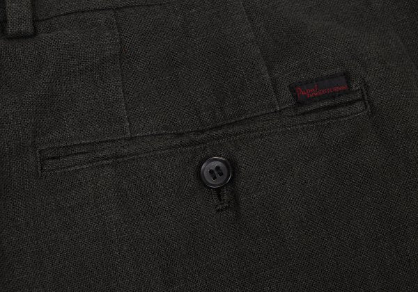 Papas Linen Two-Pleat Pants Charcoal Size 54XL