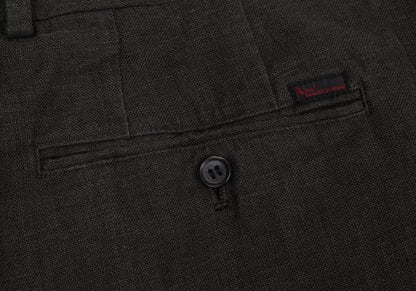 Papas Linen Two-Pleat Pants Charcoal Size 54XL