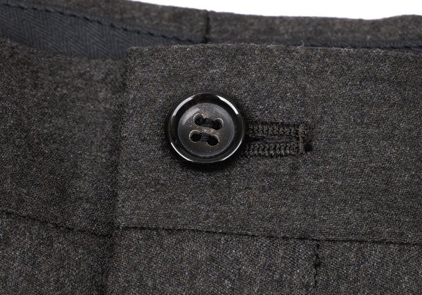 Papas Wool Two-Pleat Pants Charcoal Size 54XL