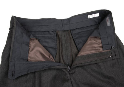 Papas Wool Two-Pleat Pants Charcoal Size 54XL