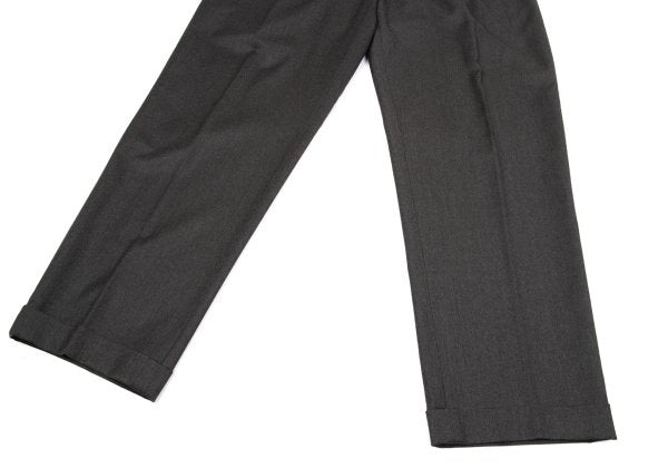 Papas Wool Two-Pleat Pants Charcoal Size 54XL