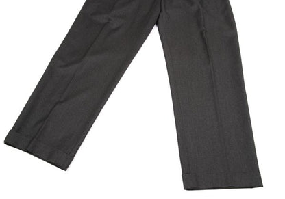 Papas Wool Two-Pleat Pants Charcoal Size 54XL
