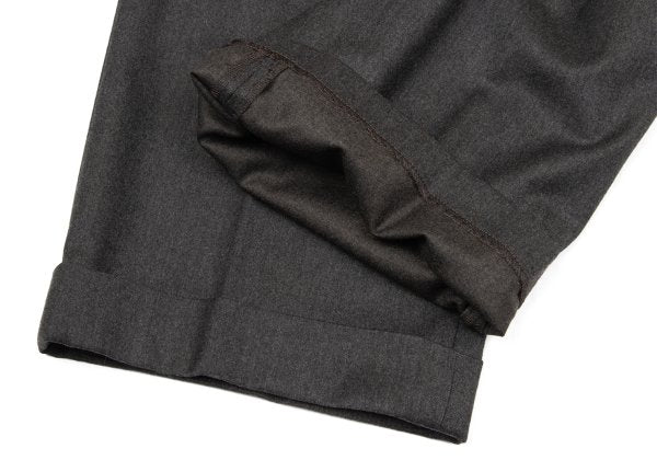 Papas Wool Two-Pleat Pants Charcoal Size 54XL