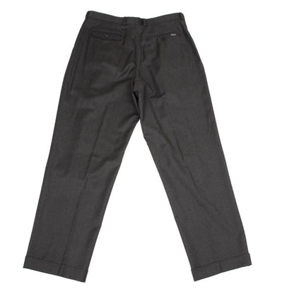 Papas Wool Two-Pleat Pants Charcoal Size 54XL