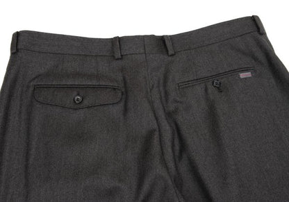 Papas Wool Two-Pleat Pants Charcoal Size 54XL