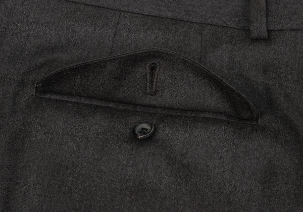 Papas Wool Two-Pleat Pants Charcoal Size 54XL