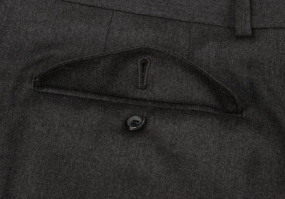 Papas Wool Two-Pleat Pants Charcoal Size 54XL