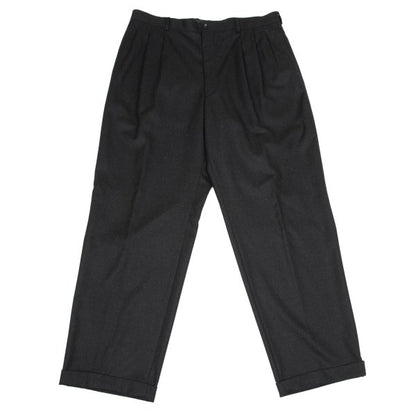 Papas Wool Two-Tuck Pants Gray Size 54XL