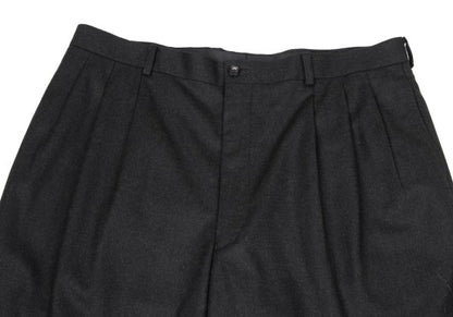 Papas Wool Two-Tuck Pants Gray Size 54XL