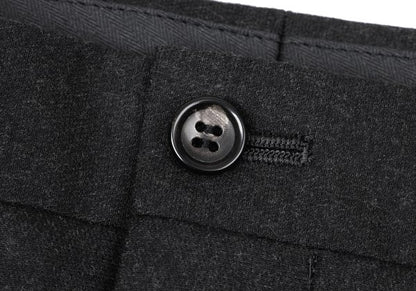 Papas Wool Two-Tuck Pants Gray Size 54XL