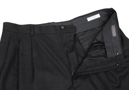 Papas Wool Two-Tuck Pants Gray Size 54XL