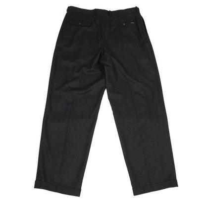 Papas Wool Two-Tuck Pants Gray Size 54XL