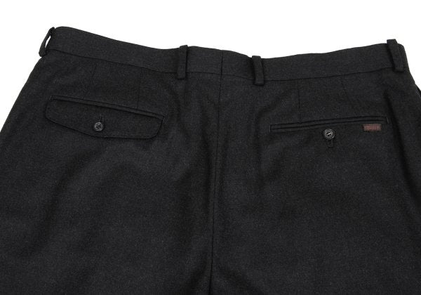 Papas Wool Two-Tuck Pants Gray Size 54XL