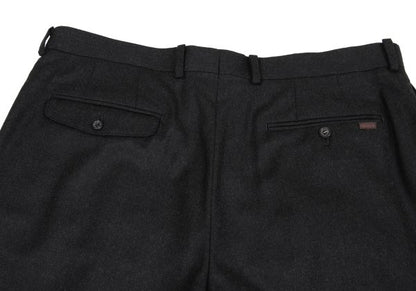 Papas Wool Two-Tuck Pants Gray Size 54XL