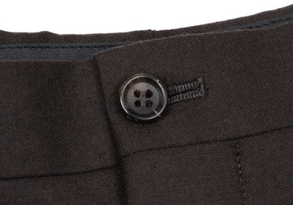 Papas Wool Two-Tuck Pants Brown Size 54XL