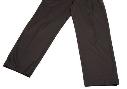 Papas Wool Two-Tuck Pants Brown Size 54XL