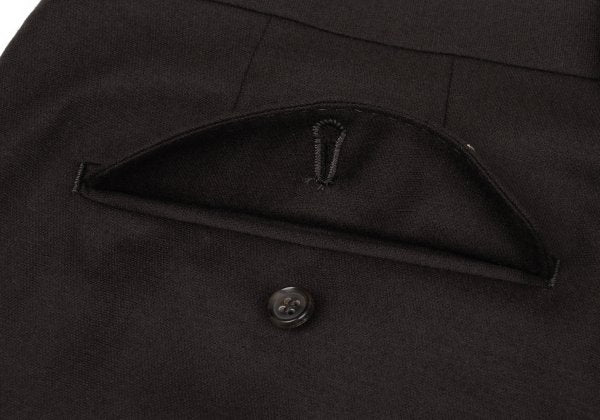 Papas Wool Two-Tuck Pants Brown Size 54XL