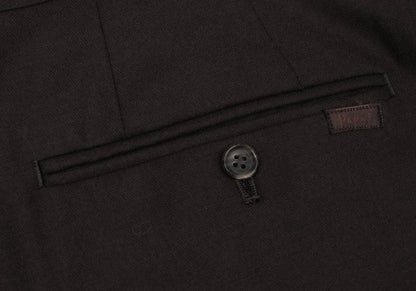 Papas Wool Two-Tuck Pants Brown Size 54XL