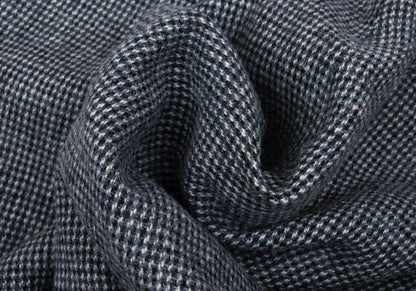 Papas Wool Tweed Two-Pleat Pants Blue/Black Size 54XL