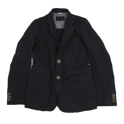 COMME des GARCONS HOMME DEUX Poly Garment Jacket Navy Size S