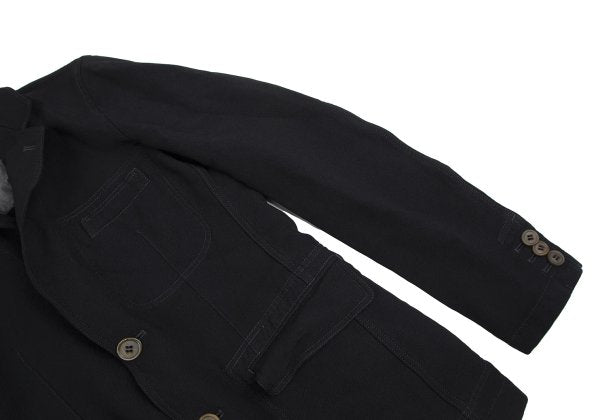 COMME des GARCONS HOMME DEUX Poly Garment Jacket Navy Size S