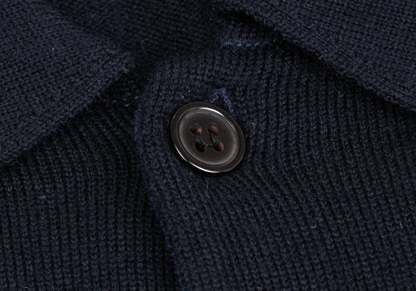 Y's for men Blue Wool Knit Shirt Size M