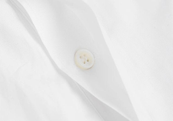Y's for men Fly Front Cotton Long Sleeve Shirt White Size L