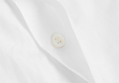 Y's for men Fly Front Cotton Long Sleeve Shirt White Size L