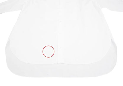 Y's for men Fly Front Cotton Long Sleeve Shirt White Size L