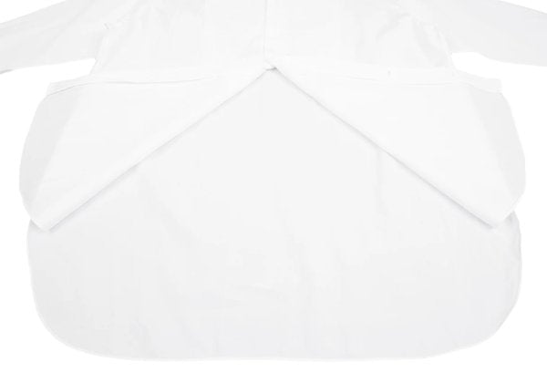 Y's for men Fly Front Cotton Long Sleeve Shirt White Size L
