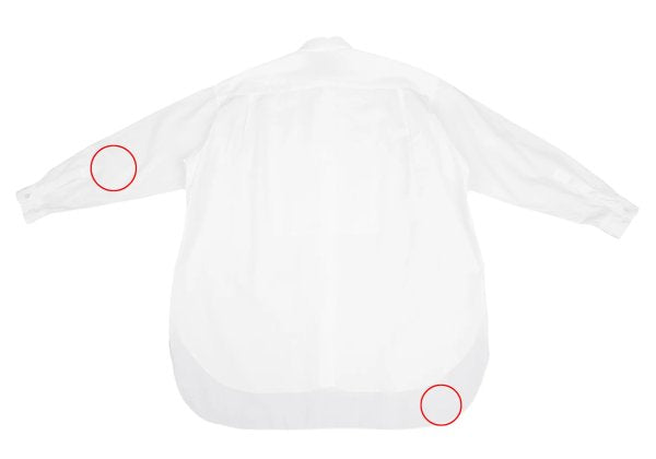 Y's for men Fly Front Cotton Long Sleeve Shirt White Size L